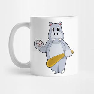 Hippo Baseball Baseball bat Mug